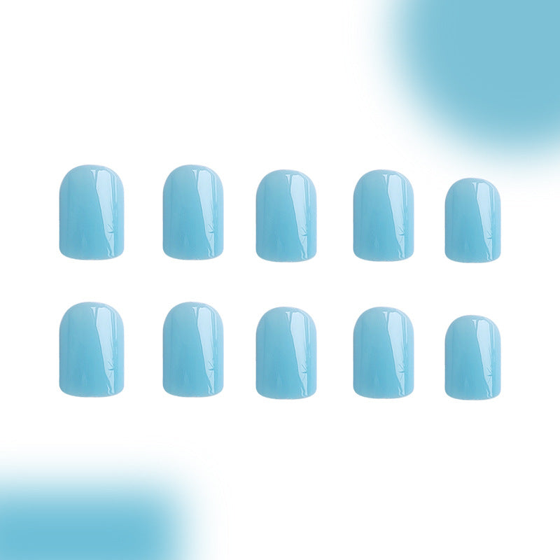 Instant Glam - Macaron Light Blue - Square - 24Pcs + Tool