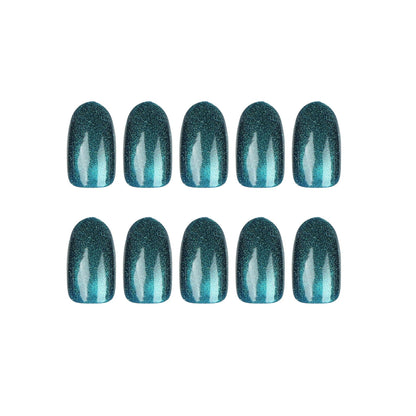 Instant Glam - Cateye Sea Blue - Oval - 24Pcs + Tool