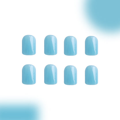 Instant Glam - Macaron Light Blue - Square - 24Pcs + Tool