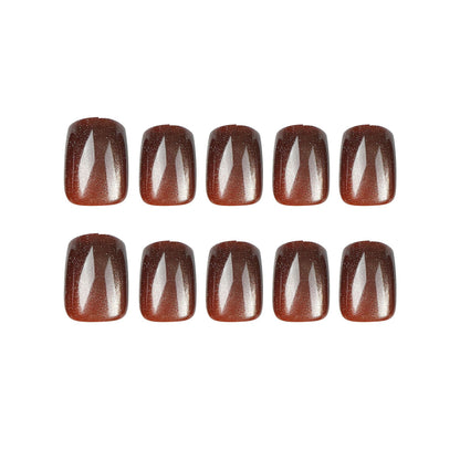 Instant Glam - Cateye Brown - Oval - 24Pcs + Tool