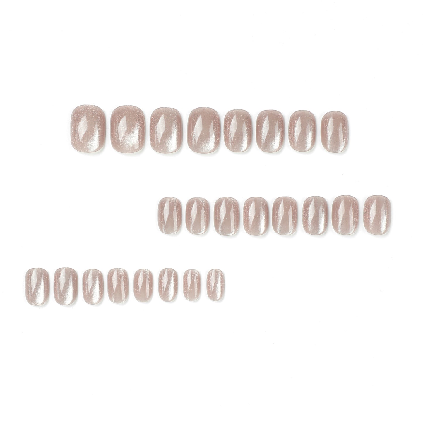 Instant Glam - Cateye Grey - Oval - 24Pcs + Tool